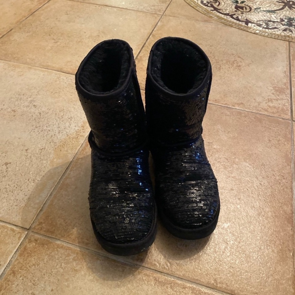 Black Sequin Uggs - image 2